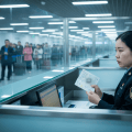 Contrôle frontière passeport Chine, photojournalisme réaliste